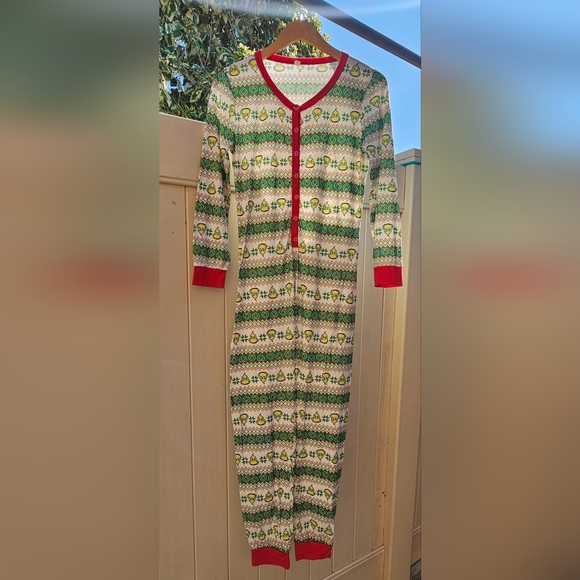 The Grinch Christmas Pajamas One Piece Onesie Ladies Size S - Picture 9 of 11